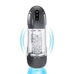 SonicPull - Suction and Vibration Masturbator Pump - Multimedia Enhanced - Gun Metal