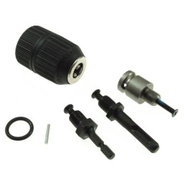 Głowica do wiertarki 2-13mm mocowanie HEX SDS-plus kwadrat 1/2