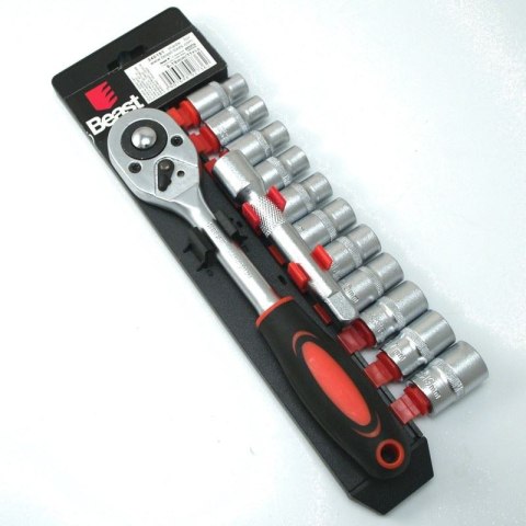 Zestaw nasadek 1/2" z grzechotka przedłużka 8-24 mm 12 elementów CV klucze nasadowe z grzechotką