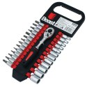 Zestaw nasadek bitów 1/4" z grzechotka 4-13mm 27 elementów CV TORX ampule imbusy PHILIPS płaski