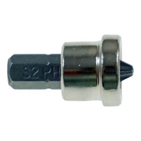 BIT końcówka do wkrętów płyt G/K z ogranicznikiem stopem PH2 S2 10 szt magnes