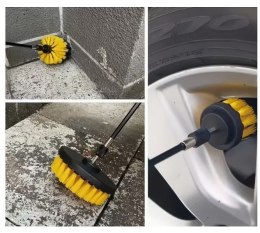 Komplet szczotek obrotowych, 3 sztuki