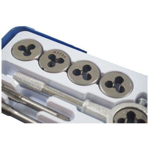 Zestaw narzynek i gwintowników walizka kalibrownik 24 szt M5-M12 1/8 NPT