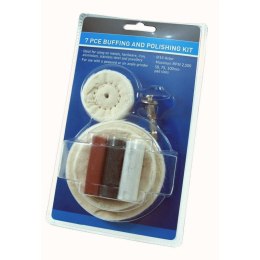 Zestaw polerski tacze pasty adapter HEX 7 elementów