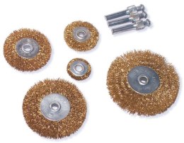 Zestaw szczotek drucianych do wiertarki stali metalu drewna 5 szt 1''-1.5''-2''-2.5''-3''