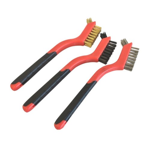 Zestaw szczotek drucianych druciana 3 sztuki NYLON BRASS STEEL