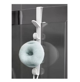 2x WIESZAK NA DRZWI DO ŁAZIENKI PRZEDPOKOJU NA SZAFKĘ BEZ WIERCENIA 5 HACZYKÓW