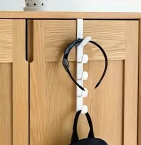 2x WIESZAK NA DRZWI DO ŁAZIENKI PRZEDPOKOJU NA SZAFKĘ BEZ WIERCENIA 5 HACZYKÓW