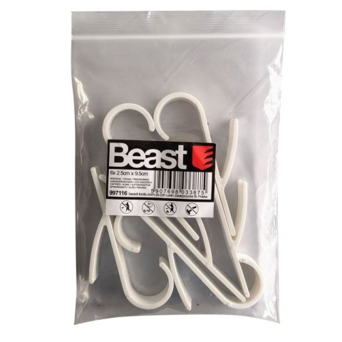 6x HACZYK WIESZAK NA RĘCZNIKI GRZEJNIK KALORYFER UCHWYT ŁAZIENKOWY ZESTAW