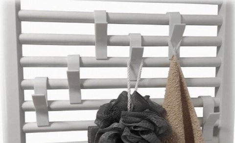 6x HACZYK WIESZAK NA RĘCZNIKI GRZEJNIK KALORYFER UCHWYT ŁAZIENKOWY ZESTAW