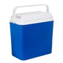 Lodówka samochodowa elektryczna 24L KAMAI ATLANTIC, zasilanie 12V, niebieska z białą pokrywą i rączką