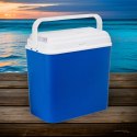 Lodówka samochodowa elektryczna 24L KAMAI ATLANTIC, zasilanie 12V, niebieska z białą pokrywą i rączką