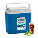 Lodówka samochodowa elektryczna 24L KAMAI ATLANTIC, zasilanie 12V, niebieska z białą pokrywą i rączką