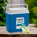 Lodówka samochodowa elektryczna 24L KAMAI ATLANTIC, zasilanie 12V, niebieska z białą pokrywą i rączką