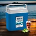 Lodówka samochodowa elektryczna 24L KAMAI ATLANTIC, zasilanie 12V, niebieska z białą pokrywą i rączką