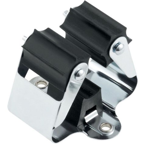 Wieszak sprężynowy uchwyt na narzedzia miotły mop szary 50x48x40mm