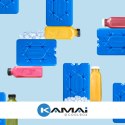 Wkład mrożący 200 ml Kamai Coolbox do lodówek turystycznych, ultra cienki, kolor niebieski