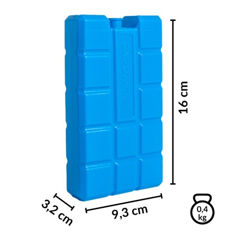 Wkład mrożący 400 ml Kamai Coolbox do lodówek turystycznych, kolor niebieski