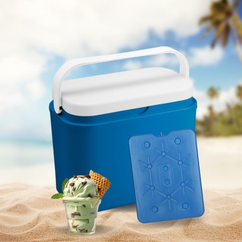 Wkład mrożący 800 ml Kamai Coolbox do lodówek turystycznych, ultra cienki, kolor niebieski