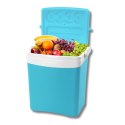 Lodówka turystyczna 25L KAMAI TROPIC na wkłady mrożące, turkusowa z białą rączką
