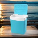 Lodówka turystyczna 25L KAMAI TROPIC na wkłady mrożące, turkusowa z białą rączką