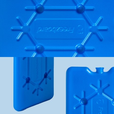 Wkład mrożący 400 ml Kamai Coolbox do lodówek turystycznych, ultra cienki, kolor niebieski