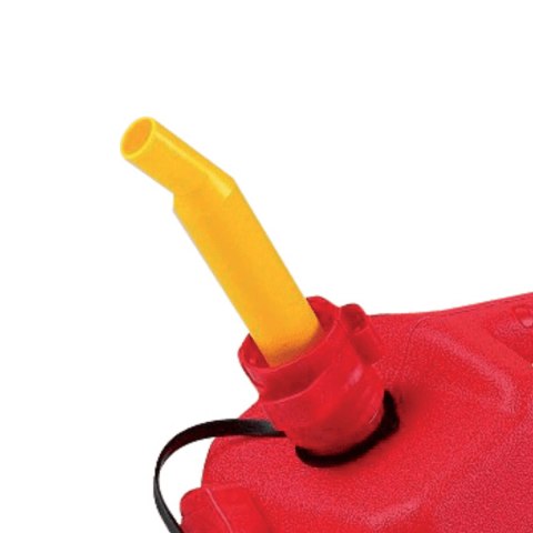 Kanister na paliwo 5L z chowanym lejkiem CZERWONY