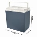 Lodówka samochodowa elektryczna 30L KAMAI ICEGO, zasilanie 12-230V, szara