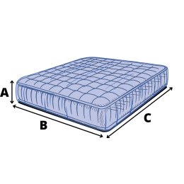 Pokrowiec z folii na materac 208|3 x 248|9cm GRUBY 37|5 mikronów