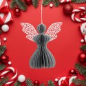 Aniołek papierowy składany 12cm - stylowa szarość