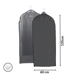 GREY szary organizer na płaszcz 60x135cm