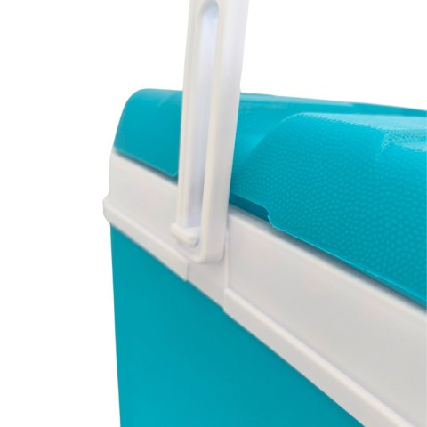 Lodówka turystyczna 35L KAMAI EDA na wkłady mrożące, niebieska z białą rączką