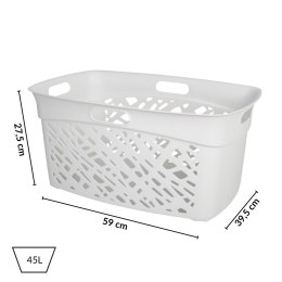 Kosz na bieliznę 45L, jasno szary
