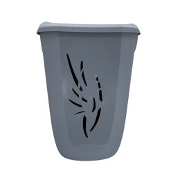 Kosz na pranie 40L Flora, Szary