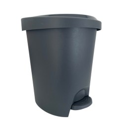 Kosz wewnętrzny, do łazienki, kuchni, z pedałem 6L, grafitowy