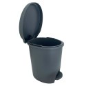 Kosz wewnętrzny, do łazienki, kuchni, z pedałem 6L, grafitowy