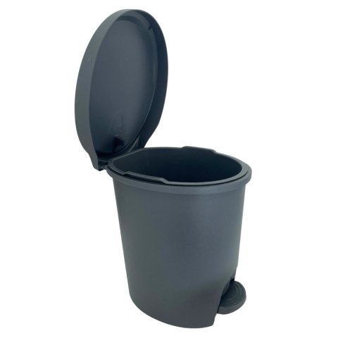 Kosz wewnętrzny, do łazienki, kuchni, z pedałem 6L, grafitowy