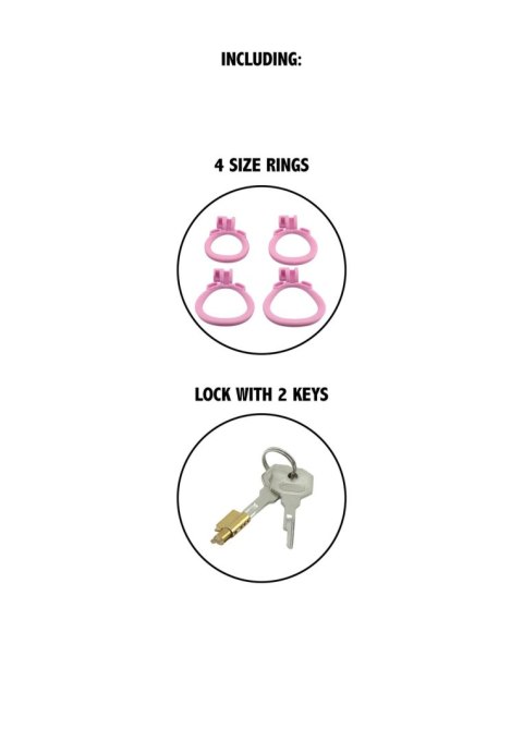 Penis Prison Cock Cage Short Pink