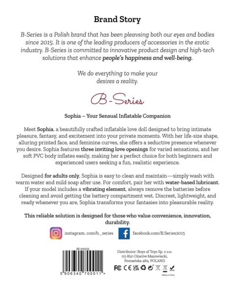 Dmuchana Lalka - Sophia