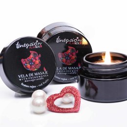 PHEROMONE CANDLE WITH RED BERRIES AROMA 20ML TENTACIÓN PLAY SEX