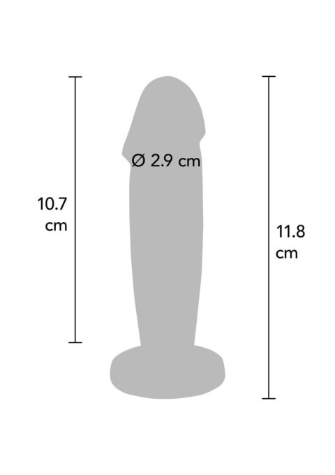 Buttplug Vibr. Penis Silver