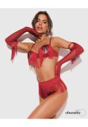 Rossay Red komplet 4-częściowy otwarty S/M