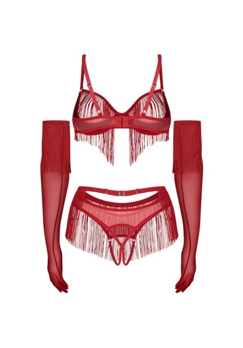 Rossay Red komplet 4-częściowy otwarty S/M