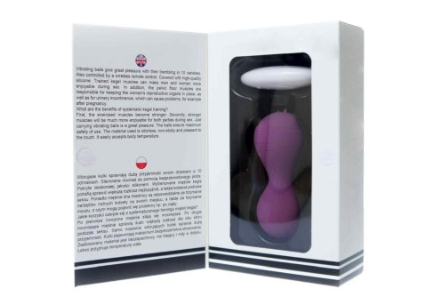 Kulki-Vibrating Silicone Kegel Balls USB 10 Function / Remote control -Purple Kulki-Vibrating Silicone Kegel Balls USB 10 Function / Remote control -Purple