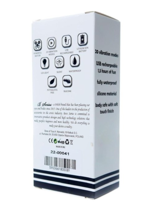 Stymulator-Rechargeable Mini Masager USB 20 Functions - Black Stymulator-Rechargeable Mini Masager USB 20 Functions - Black
