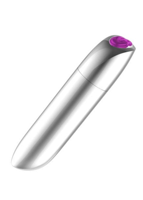 Stymulator-Rechargeable Powerful Bullet Vibrator USB 20 Functions - Silver Stymulator-Rechargeable Powerful Bullet Vibrator USB 20 Functions - Silver