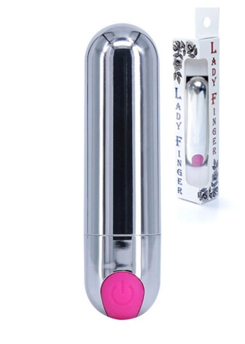 Wibrator-Strong Bullet Vibrator Silver/Pink USB 10 Function Wibrator-Strong Bullet Vibrator Silver/Pink USB 10 Function