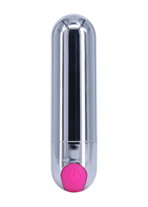 Wibrator-Strong Bullet Vibrator Silver/Pink USB 10 Function Wibrator-Strong Bullet Vibrator Silver/Pink USB 10 Function