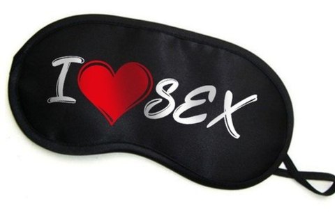 Maska- Opaska na oczy "" I LOVE SEX"" Maska- Opaska na oczy "" I LOVE SEX""