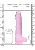 9"" / 23 cm Realistic Dildo With Balls - Pink